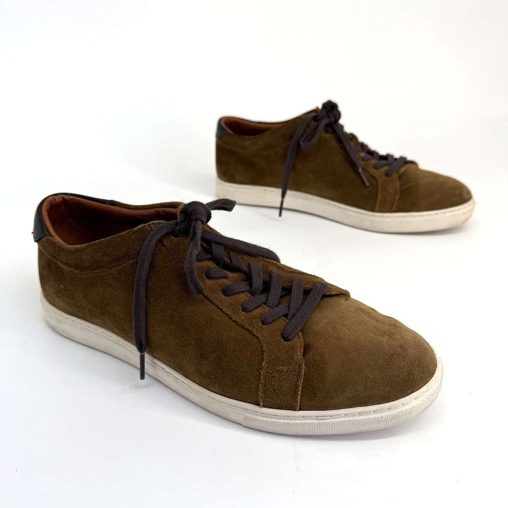 Allen Edmonds Courtside Sneakers Mens 9.5 D Brown Casual Low Top Suede Luxe
